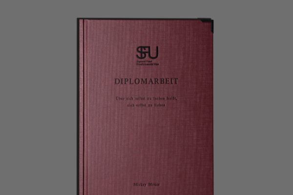 Cover Leinen burgundy Buchecken