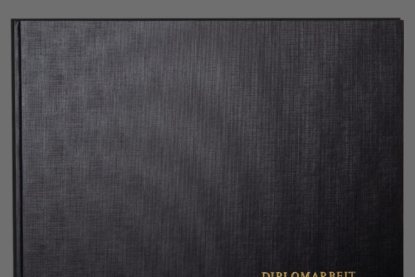 Cover Leinen schwarz Querformat
